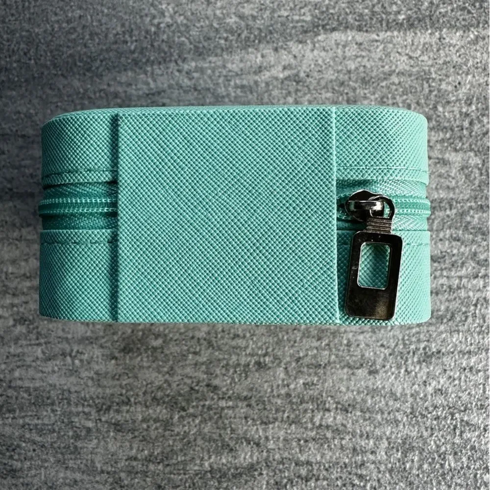 NIP Mini Jewelry Box Travel Organizer w/ Compartments 4